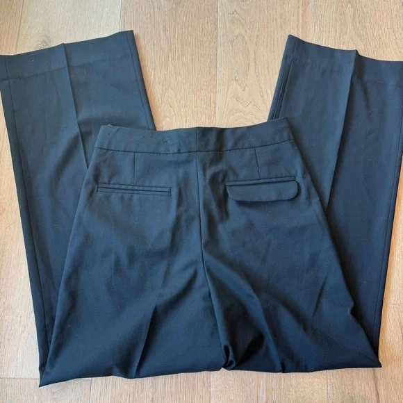 Everlane PONTE WIDE-LEG TROUSER size 0 black with hole - Picture 4 of 9